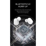 Wholesale Bluetooth 5.0 True TWS Wireless Mini Earbuds Pods Buds Headset with Portable Charger A6S (White)